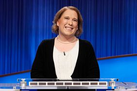 amy schneider on set of Jeopardy