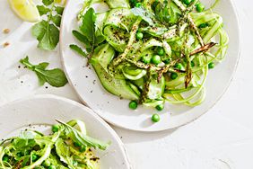 asparagus peas cucumber lettuce salad