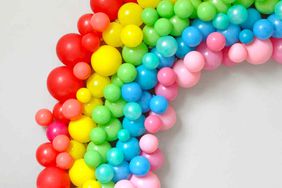 balloon rainbow arch craft