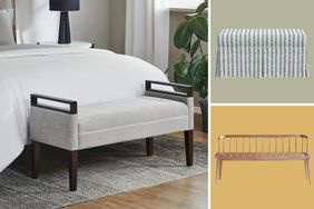 Composite of benches for bed or entryway