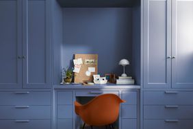 Office painted blue