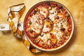 chicken and polenta puttanesca melts recipe