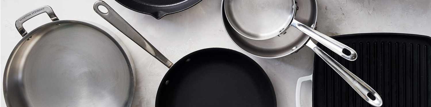 cooking how-to banner - pots and pans