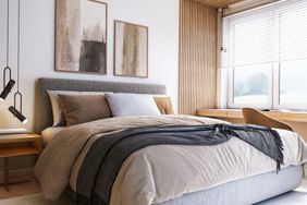Duvet in modern bedroom