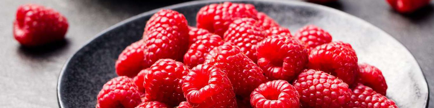 Food News & Trends banner - raspberries