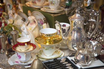 vintage china and silver 