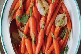 Baby Carrots with Spring Onions