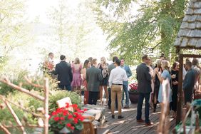 Guests Mingling at Rehearsal Dinner