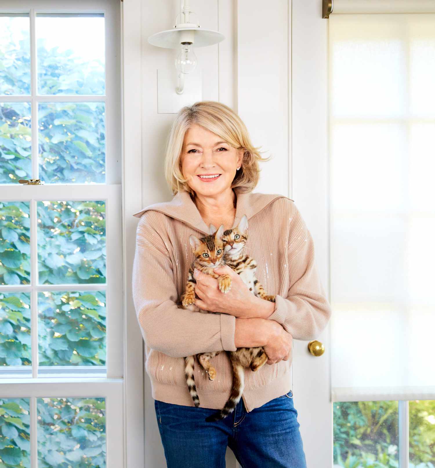 martha holding her cats