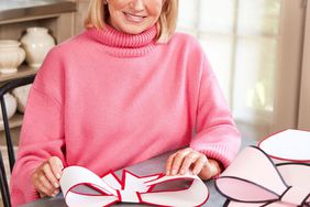 portrait of Martha Stewart with Valentine's Day diy gifts