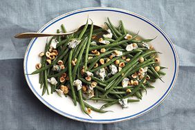 Green Beans with Hazelnuts and Gorgonzola