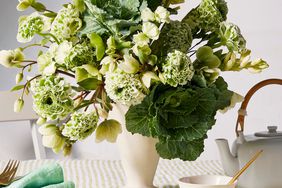 ornamental cabbage spring table centerpiece