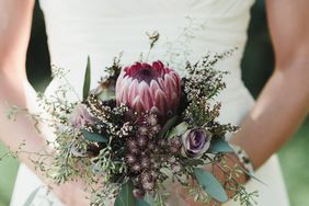 small bouquet with protea