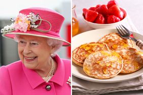 Composite image of Queen Elizabeth and Scottish Pancakes