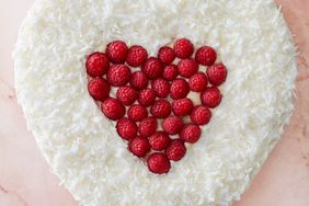 raspberry-and-custard-filled vanilla heart cake