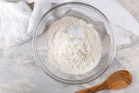baking flour in bowl