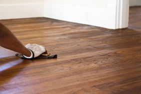 refinishing hardwood floor with stain