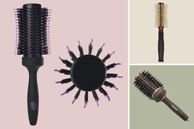 Composite of round brushes for hair blowout