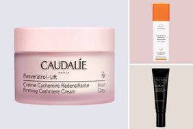 Composite of skincare products that help with loose skin