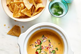 queso made in the slow cooker