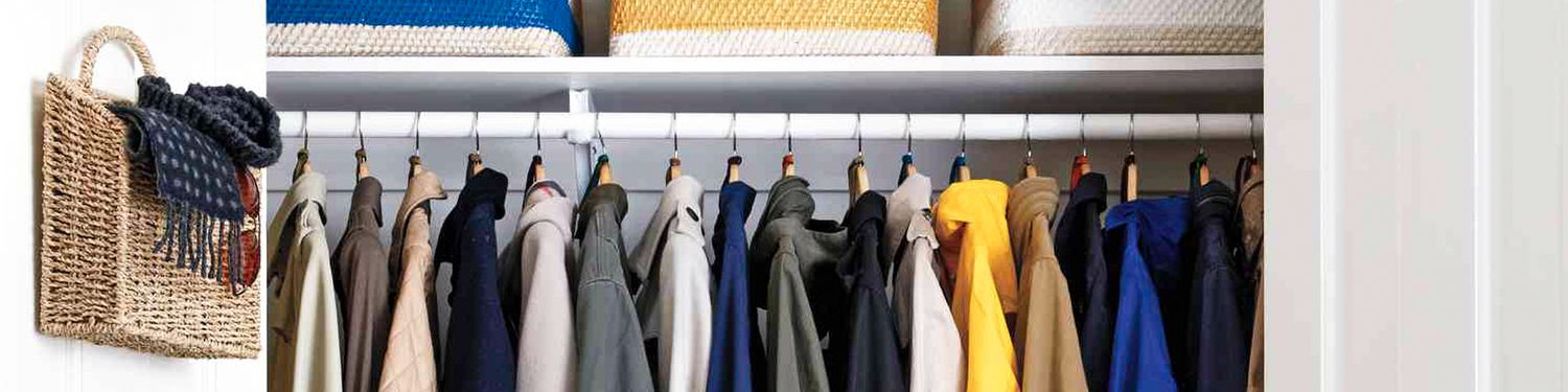 storage and organization banner - clothes closet